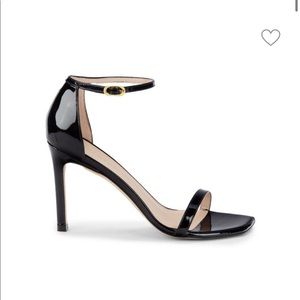 Stuart Weitzman Black Patent Leather Heel Size 6